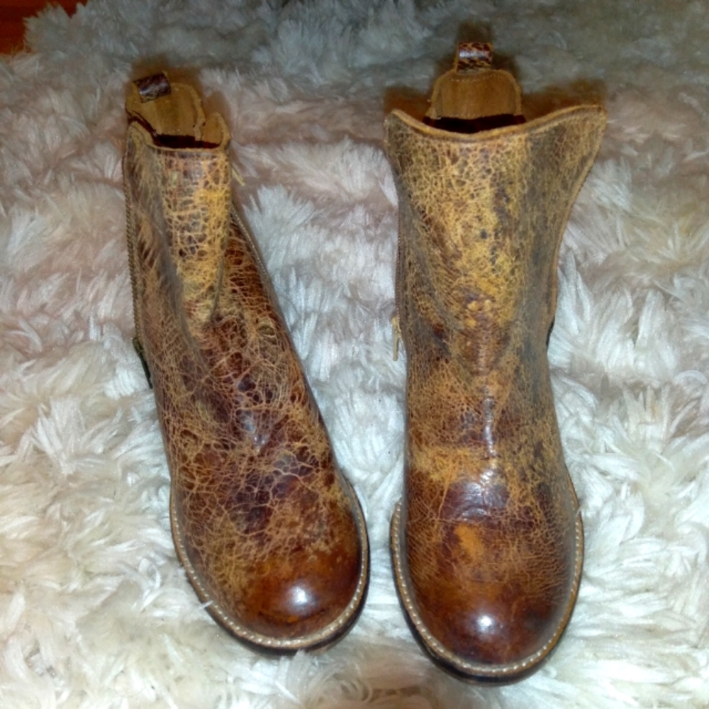 Diba True leather double zip ankle boot